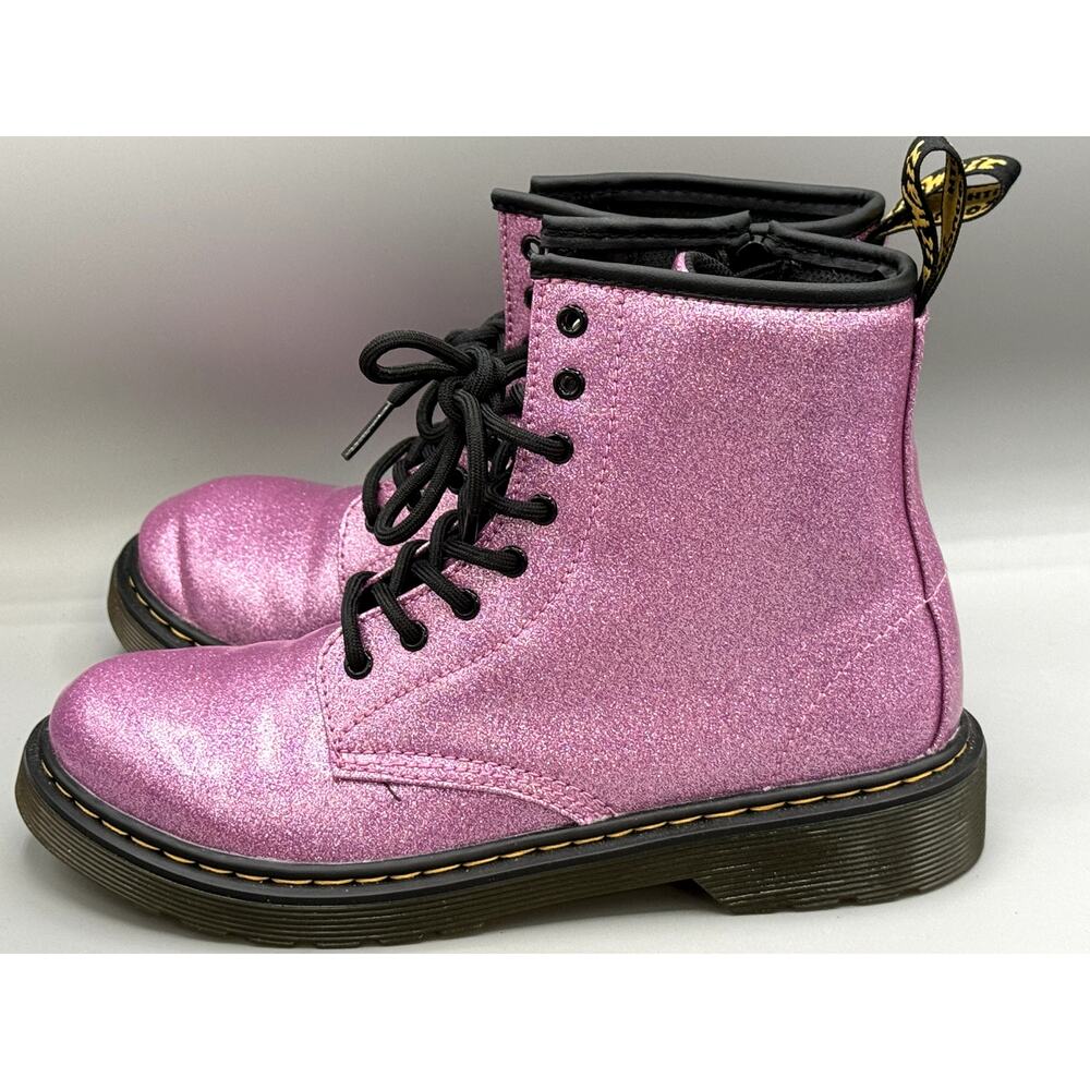 Dr. Martens Air Wair Purple Glitter Boots Youth size 3